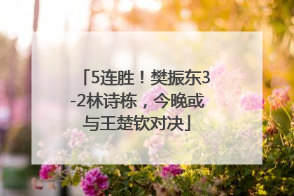 5连胜！樊振东3-2林诗栋，今晚或与王楚钦对决